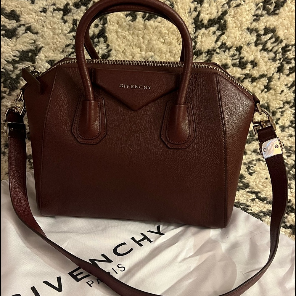 Givenchy burgundy small antigona bag